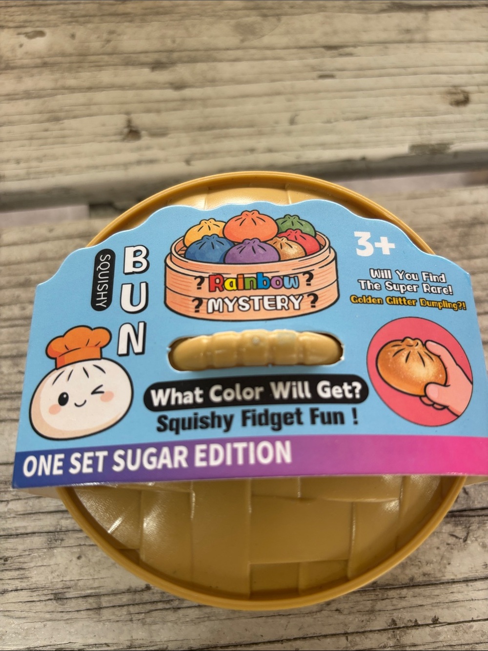 Squishy Bun Rainbow Mystery - One Set Sugar Edition (Yellow)